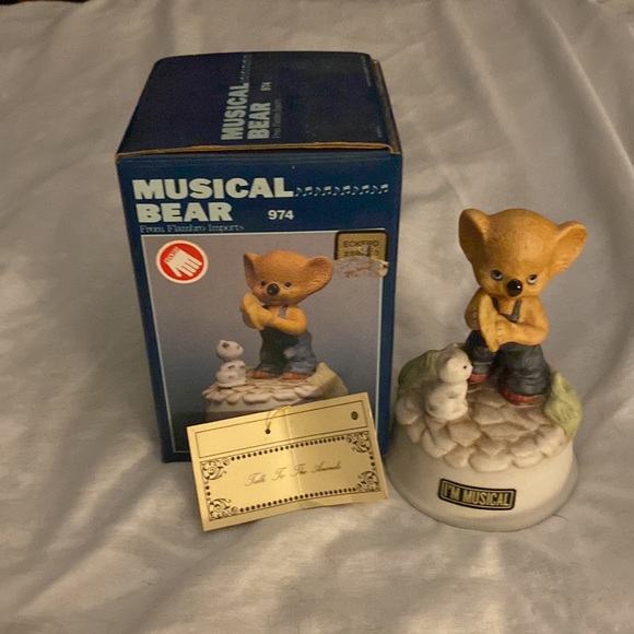 Antique Musical Bear - Picture 2 of 2